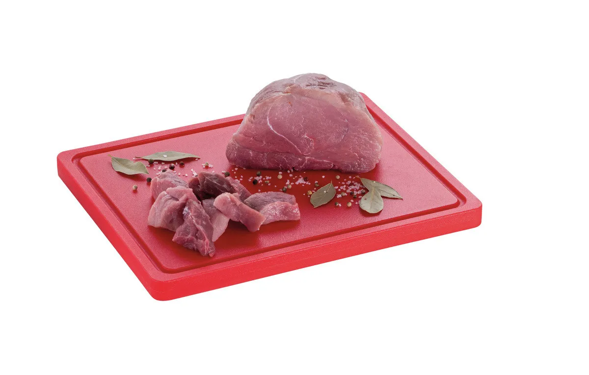Schneidebrett 325 x 265 mm - Rot - 20 mm Dicke