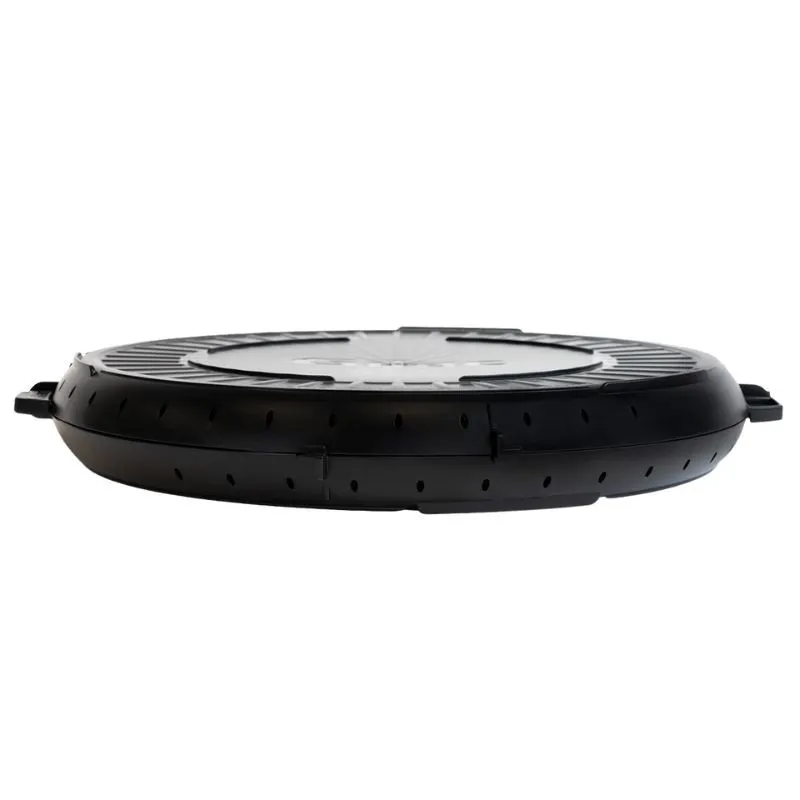 Wiederverwendbare Runde Box - Ø 330 mm - Schwarz - Set von 10