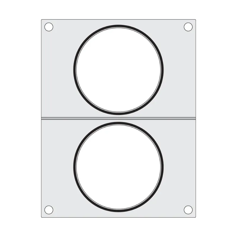 Versiegelungsmatrix für manuelle Versiegelungsmaschine - 2 Fächer