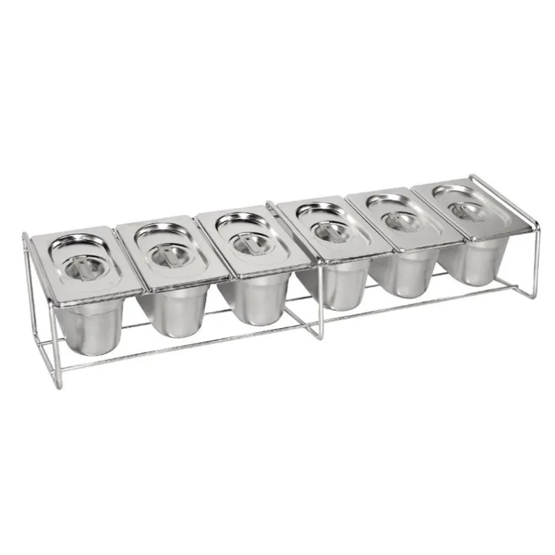 Metallständer für GN-Behälter-Set - 680 x 160 mm