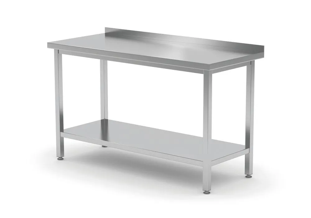 Wandtisch Profi Line mit Regal - L 1000 x T 600 mm