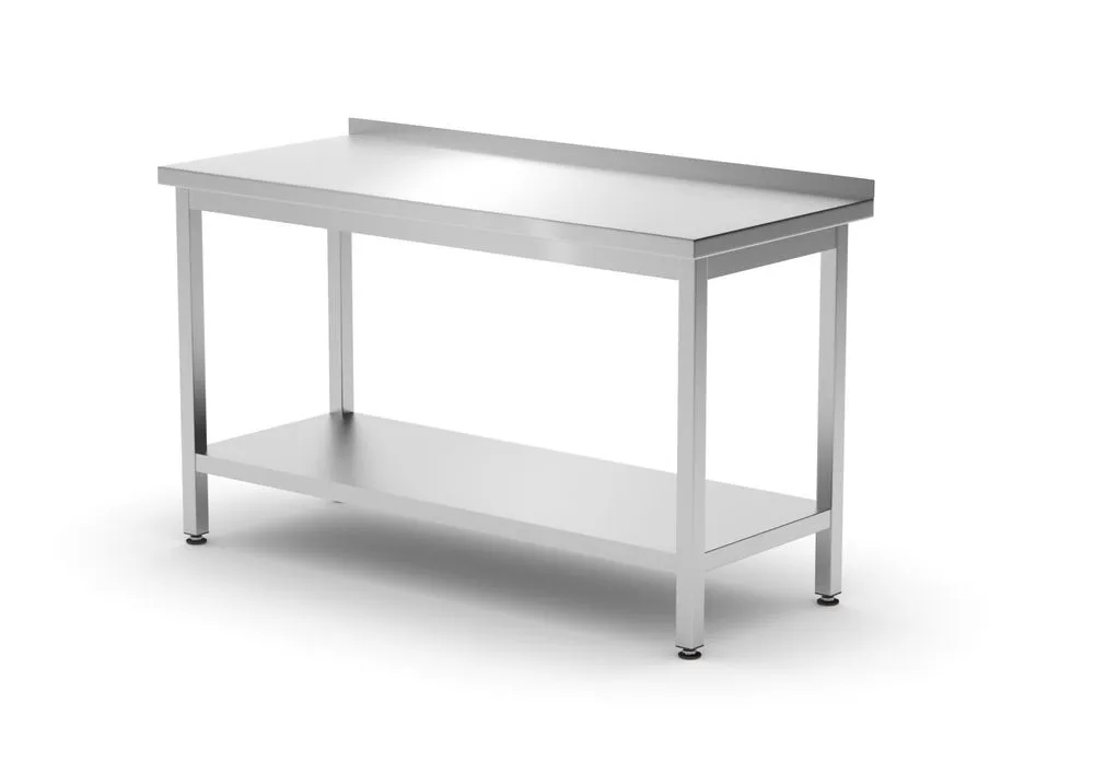 Wandtisch Profi Line mit Regal - L 1400 x T 600 mm