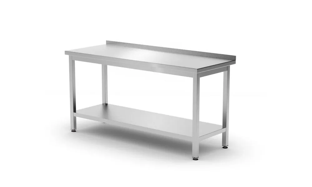 Wandarbeitstisch Kitchen Line mit Regal - T 600 x B 1200 mm
