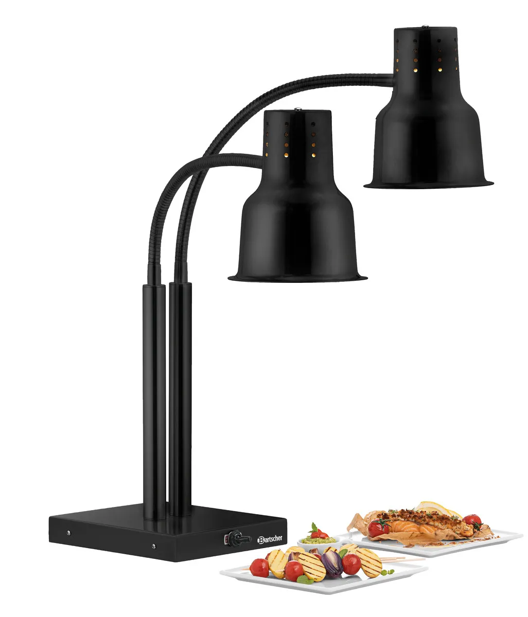Doppelte schwarze Wärmelampe - 500 W