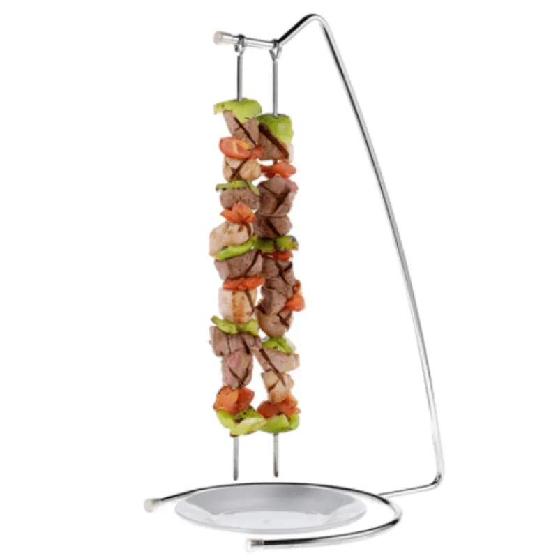 Spießhalter aus Edelstahl für 2 Personen