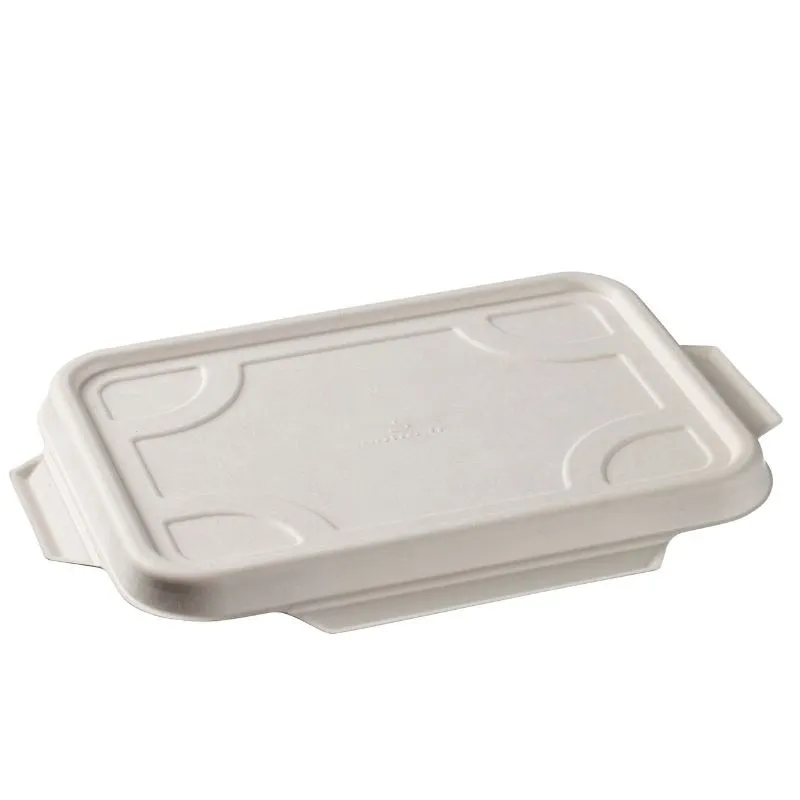 Deckel für 2-Fächer-Schale aus Zellstoff - 183 x 131 mm - Packung mit 50