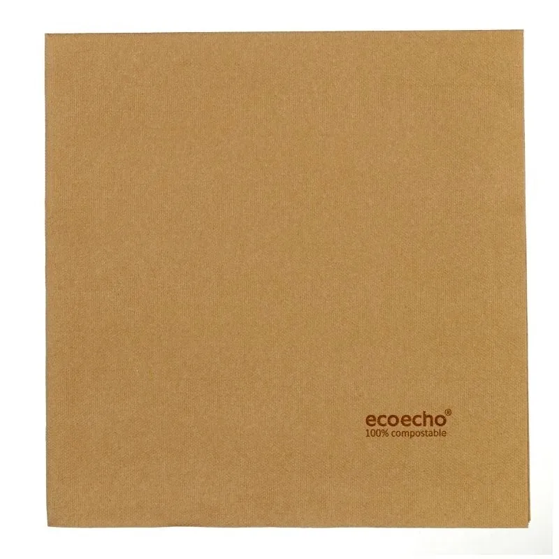 Biologisch abbaubares Papierserviette - 400 x 400 mm - Packung mit 60