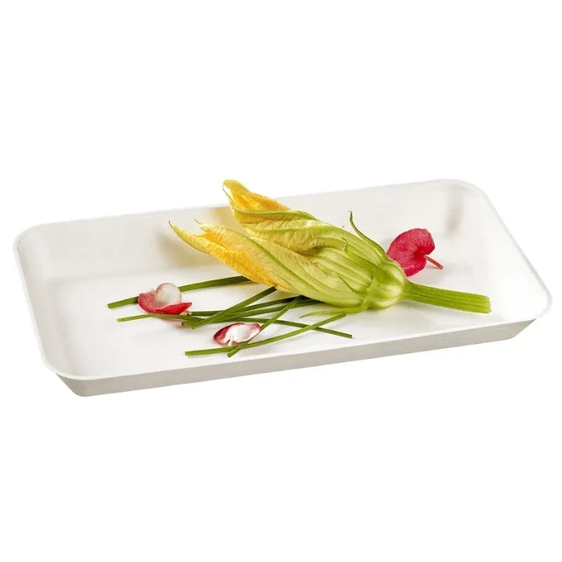 Teller Kanopée Weiß - 200 x 100 mm - Packung mit 50
