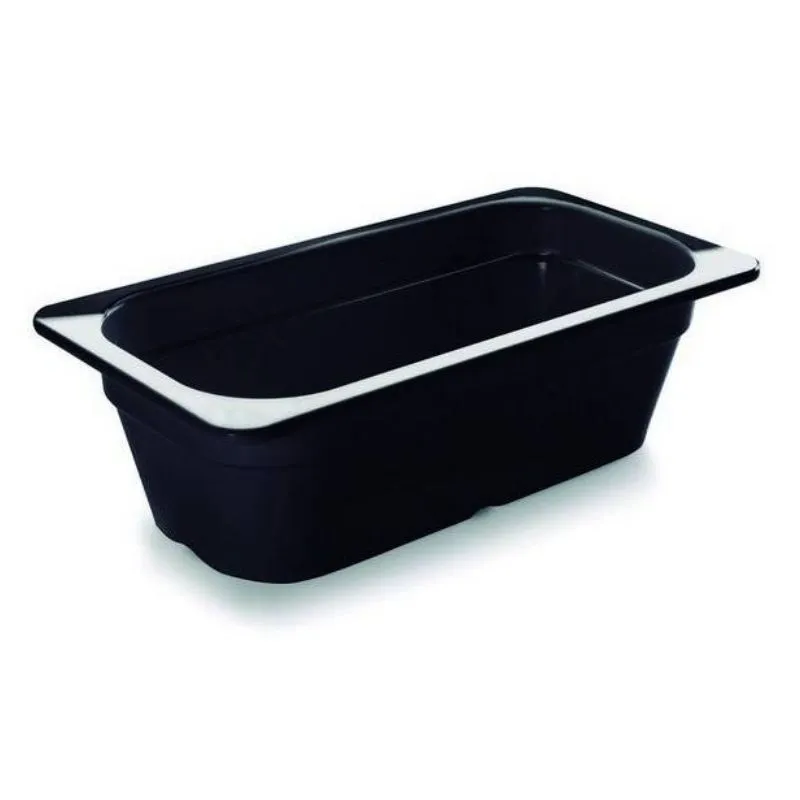 Bain Gastro GN 1/3 Schwarz Melamin - Tiefe 65 mm - 2,5 L