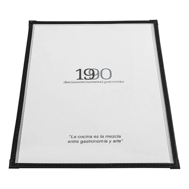 Speisekartenhalter aus PVC - A4