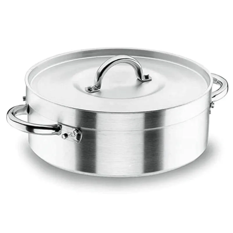 Professioneller Bräter mit Deckel - Chef-Aluminium - ø 38 cm - 17 L