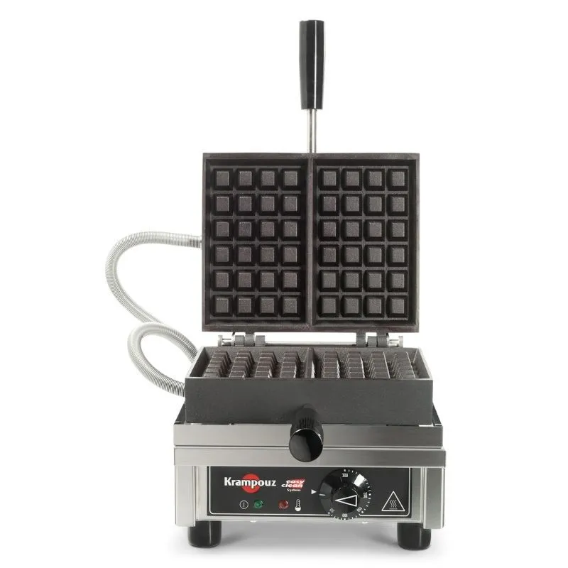 Professionelles Waffeleisen mit 90° Öffnung - 4 x 6 Brüssel