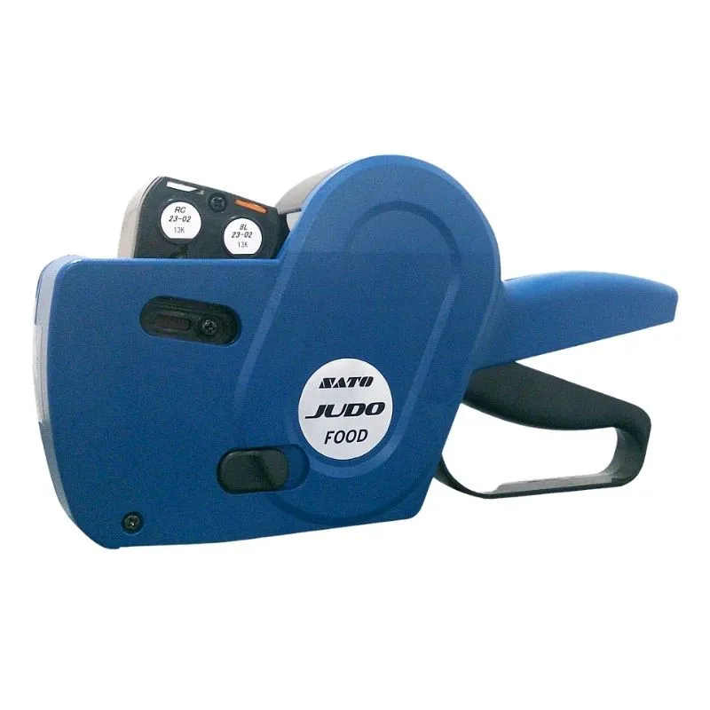 Etikettierer 2 Zeilen mit Etiketten - Judo Food - B 250 x T 60 mm