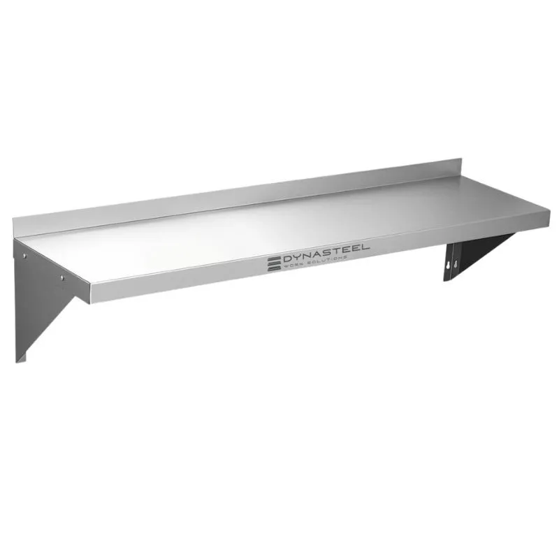 Wandregal aus Edelstahl - L 1200 x T 300 mm