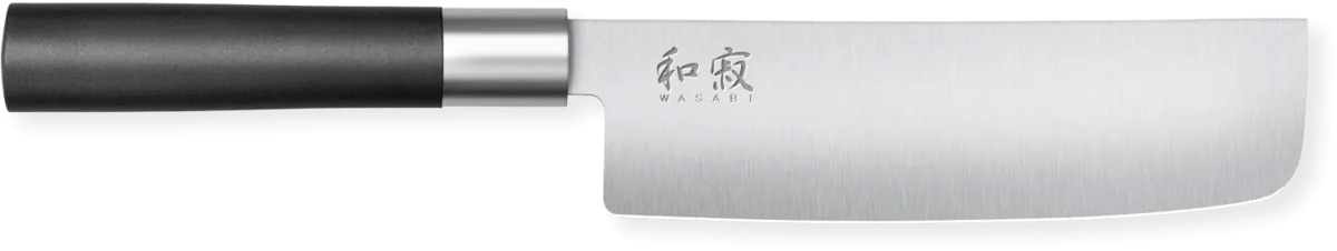 Nakiri Messer Wasabi Schwarz 16,5 cm