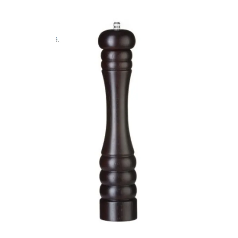 Salzmühle aus dunklem Holz - H 315 mm