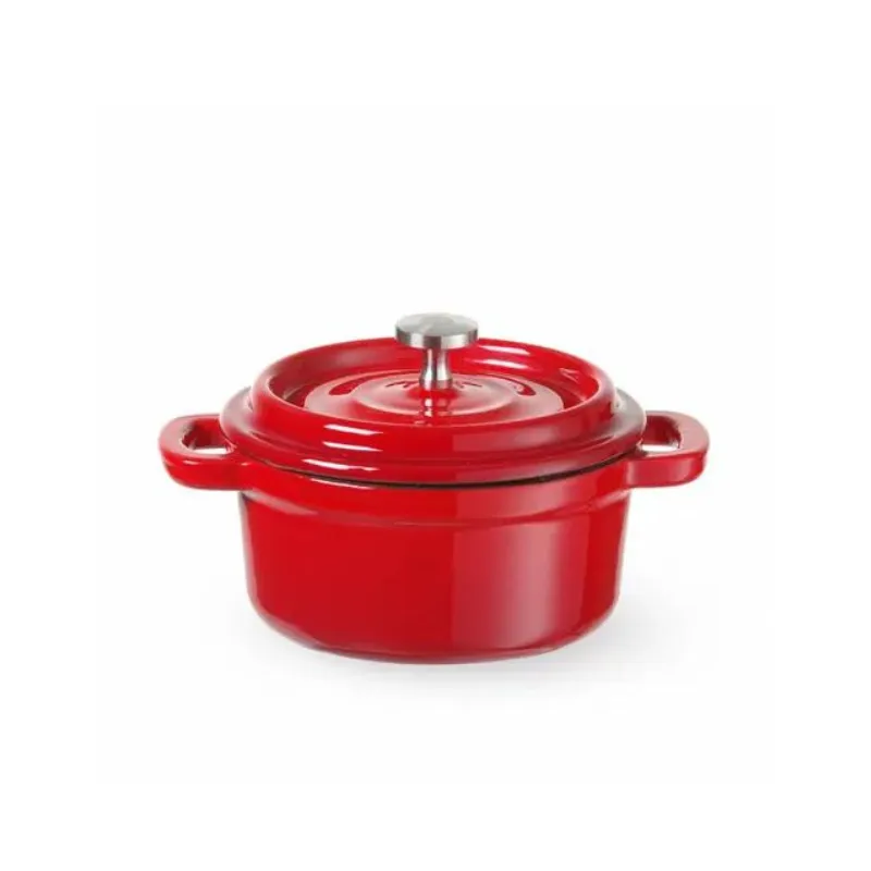 Emaillierter Gusseisentopf Rot - 0,27 L