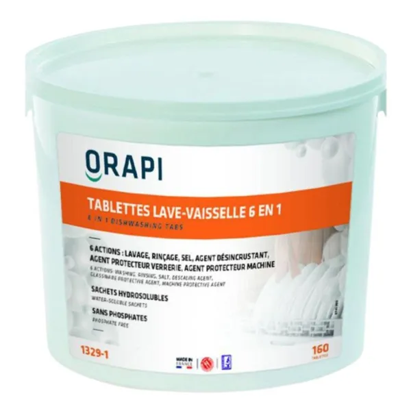 Tabletten für Geschirrspüler 6 in 1 - 160 Tabletten à 15 g