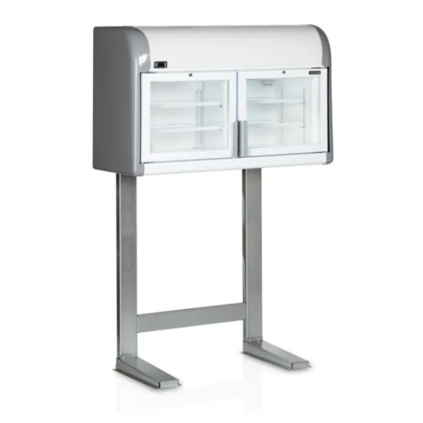 Wand-Gefrierschrank mit Halterung - 2 Glastüren - 170 L