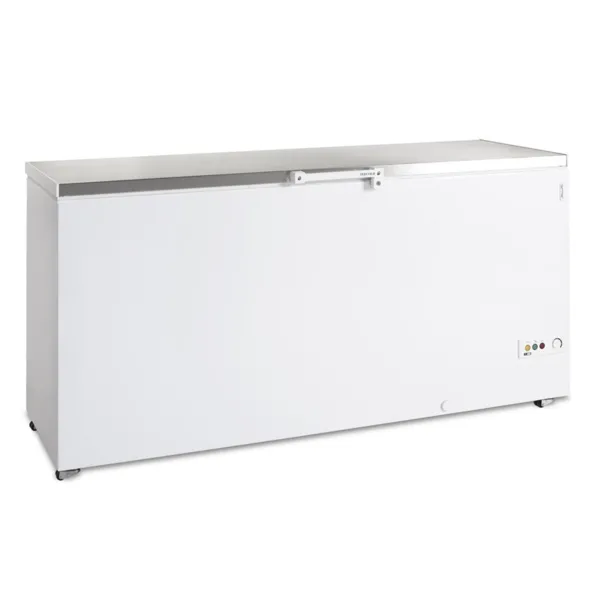 Gefriertruhe mit Edelstahldeckel - 557 L