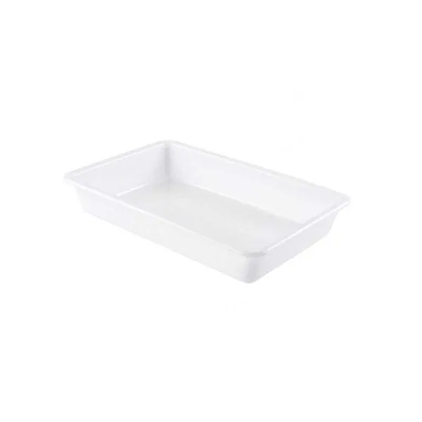 Flacher Behälter 3 L Weiß