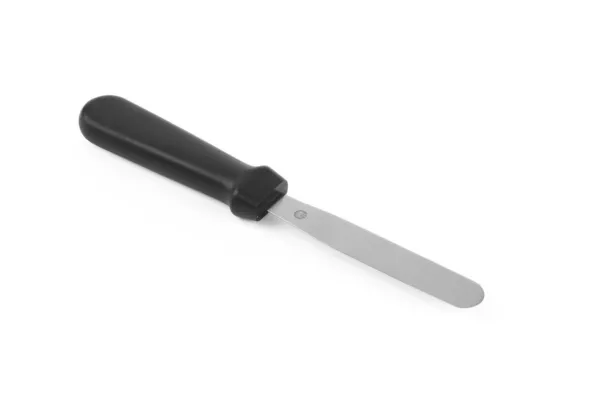 Flache flexible Edelstahlspatel mit PP-Griff - 11 cm