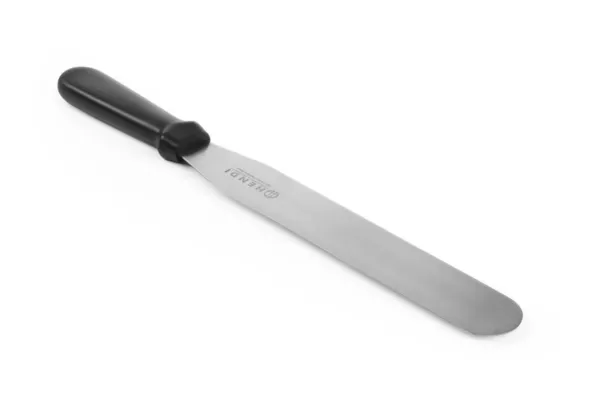 Flache flexible Edelstahlspatel mit PP-Griff - 25,5 cm