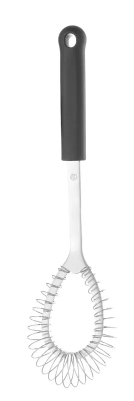 Flacher Edelstahl-Schneebesen mit PP-Griff - L 160 mm