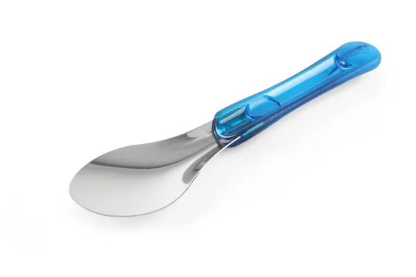 Eisspatel mit blauem Griff aus Tritan