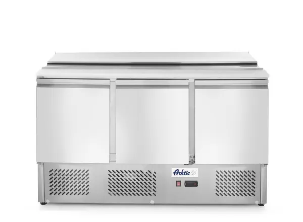 Saladette mit 3 Türen - 380 L - 4 Behälter GN 1/1