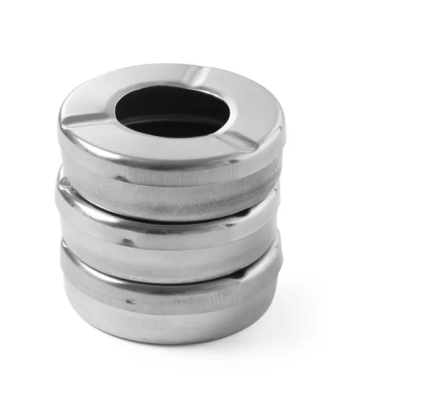 Aschenbecher mit Deckel 90 mm Durchmesser - Packung mit 3