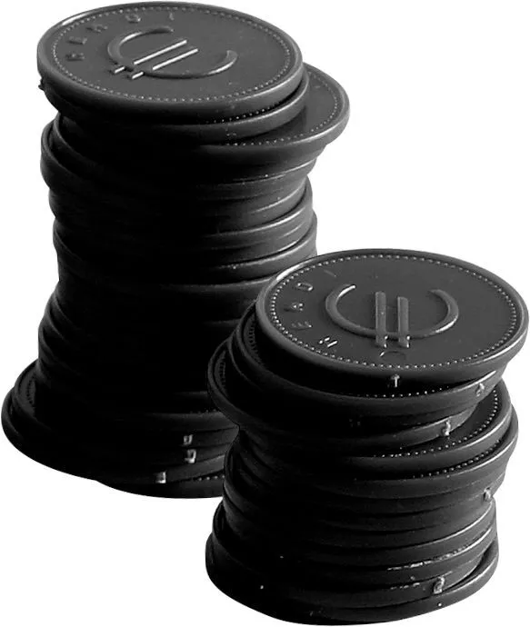 Schwarze Chips - Set von 100