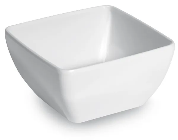 Weißer quadratischer Salatschüssel - 190 x 190 mm