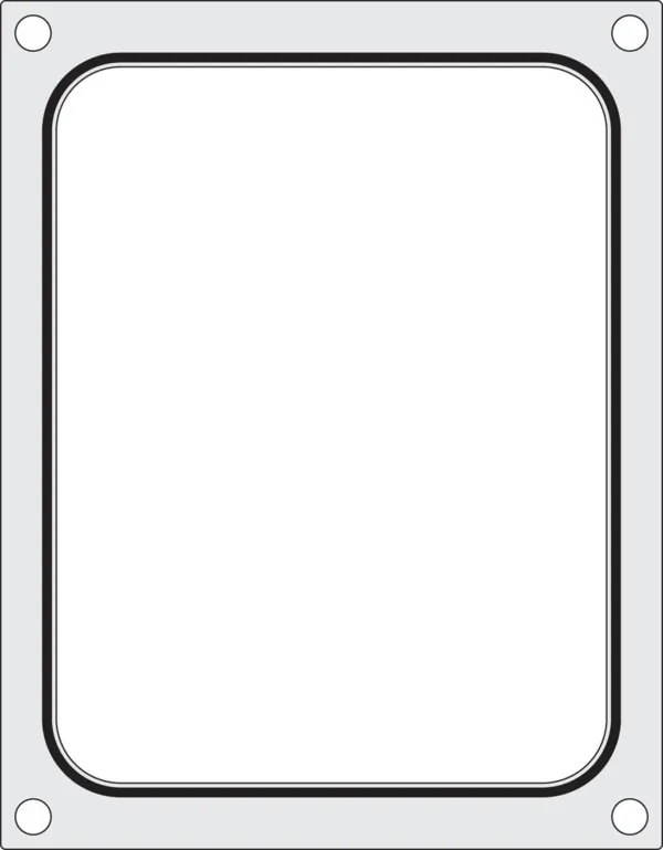 Dichtungsmatrix für manuelle Versiegelungsmaschine - 227 x 178 mm