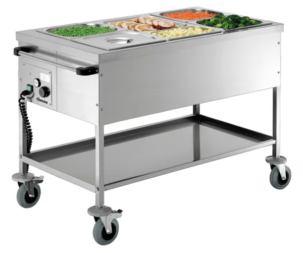 Bain-Marie-Wagen ohne Wasser - 3 GN 1/1