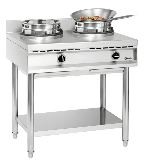 Gas-Wok-Kochfeld - 2 Brenner