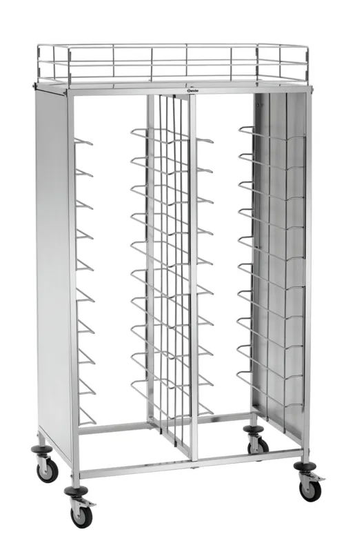 Edelstahl-Plattformwagen - 80 kg
