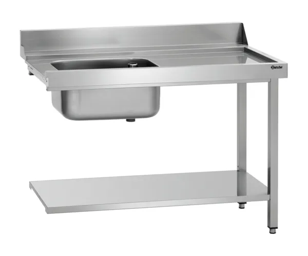 Sortiertisch mit 1 Behälter - Rechts - L 1200 x T 720 mm