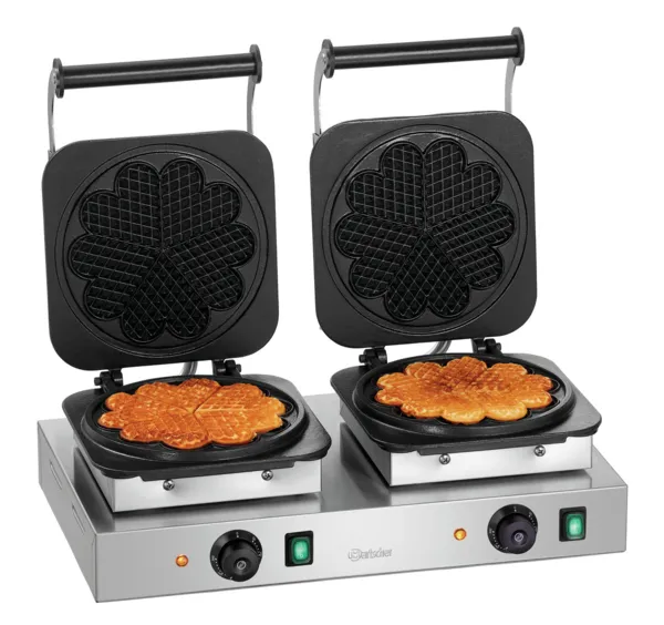 Doppel-Herzförmiges Waffeleisen