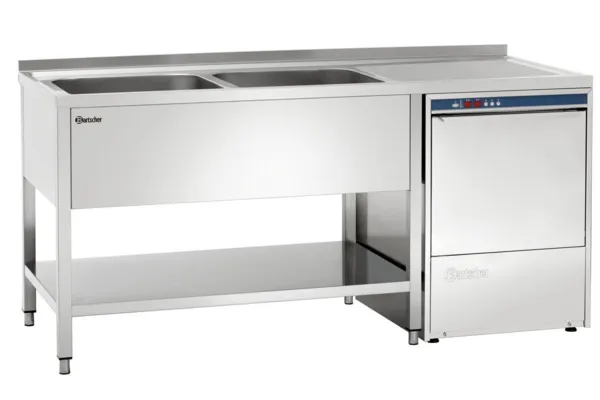 Tauchspülmaschine mit 2 Becken - 62 L