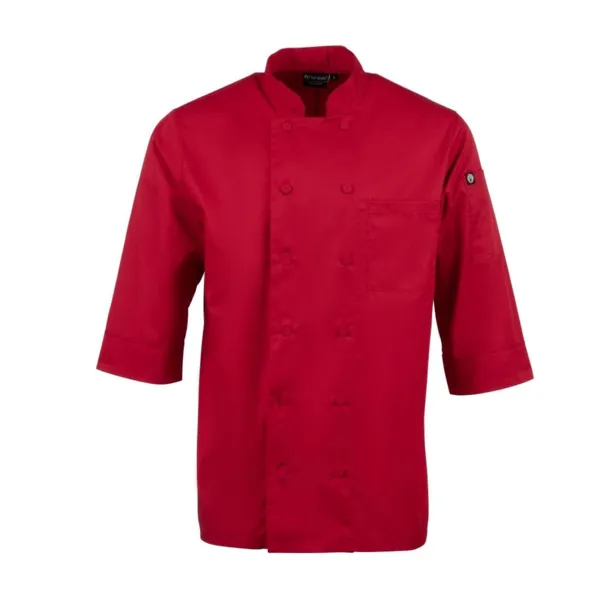Küchenjacke Unisex Rot - Größe L