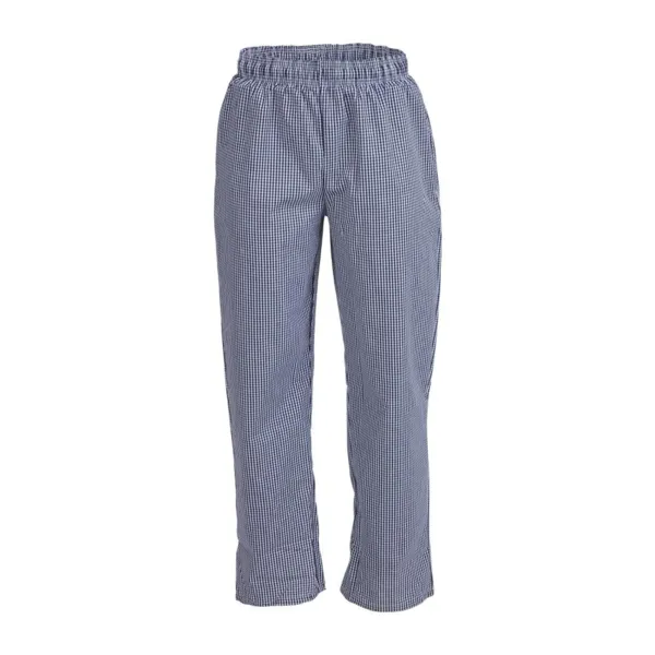 Küchenhose Mixte Vegas mit kleinen blauen und weißen Karos - Größe XL