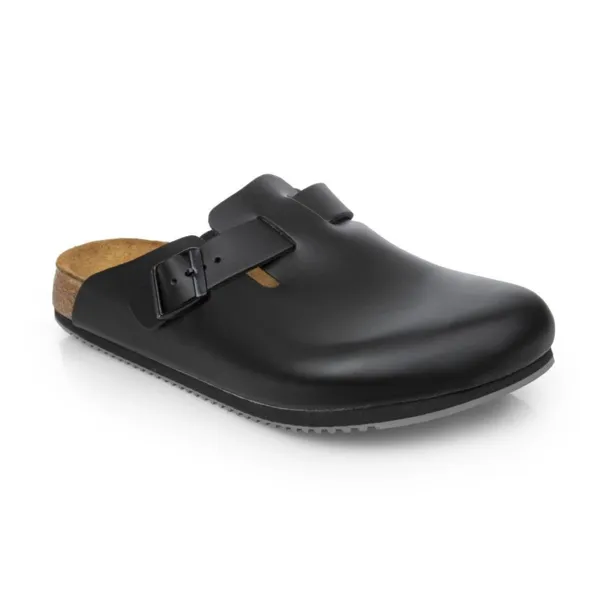 Schwarze Boston Birkenstock Clogs - Größe 41