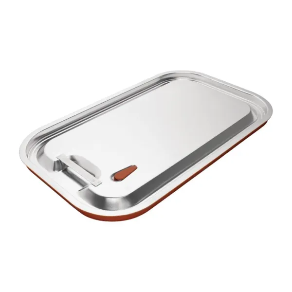 Luftdichter Edelstahl- und Silikondeckel für GN-Behälter 1/1