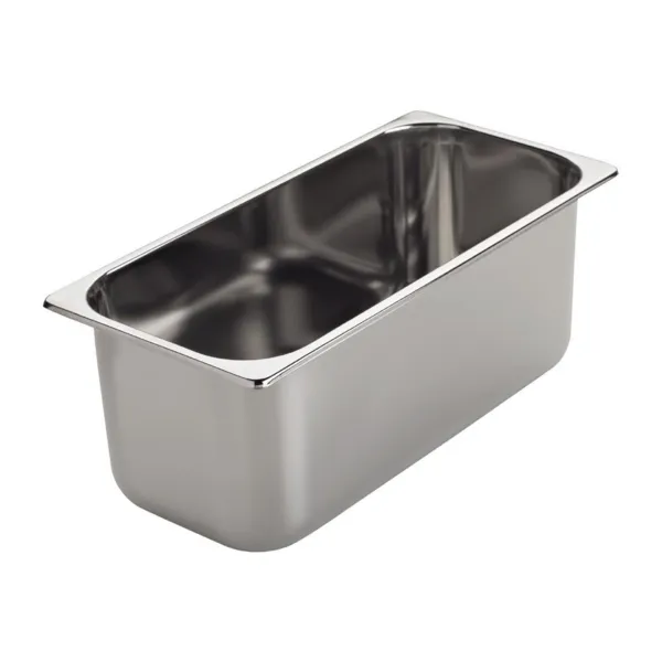 Edelstahl-Eisbehälter 360 x 165 x 150 mm