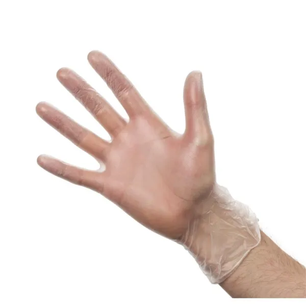 Handschuhe aus gepudertem Vinyl - Größe L