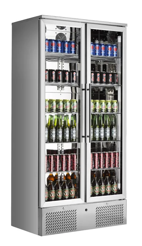 Kühlrückwand - 2 Schwingtüren mit Glas - 458 L
