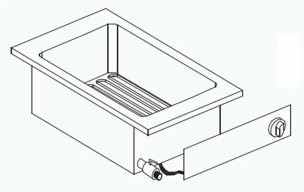 Einbau-Elektrofritteuse Drop-In - 10 L