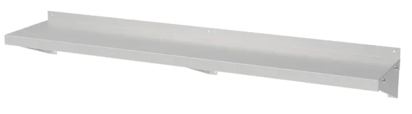 Wandregal aus Edelstahl mit Konsolen - L 1000 x T 400 mm