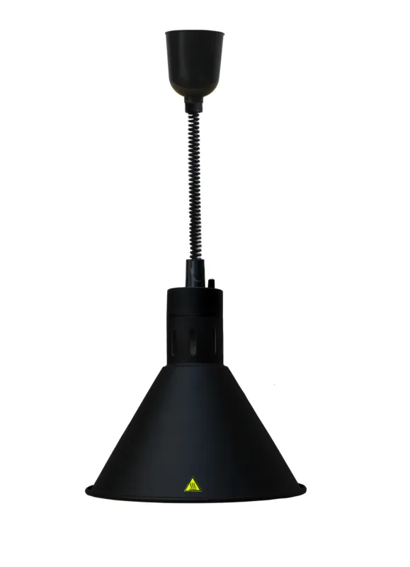 Konische Wärmelampe - Schwarz